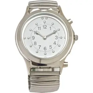 Ladies's Chrome Braille Talking Watch