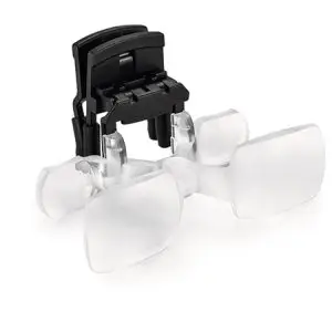 Eschenbach MaxTV Clip 2X Distance Viewing Clip-On Glasses for TV, Sports & Theater