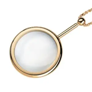 3.5X Eschenbach Pendant Magnifier Gold Plated