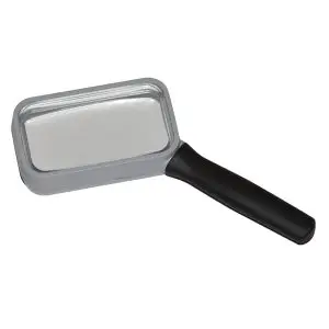 2.7X Eschenbach Rectangular Hand Magnifier - 3.5" x 2"