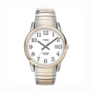 Timex Man's Two Tone Watch with Date, Indiglo Light