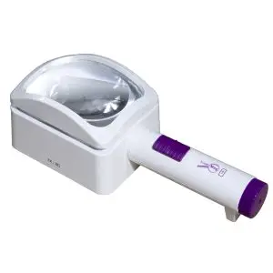 3X / 12D SuperMag Rectangular LED Lighted Hand Held, Stand Magnifier - 4 x 3 Inch Lens
