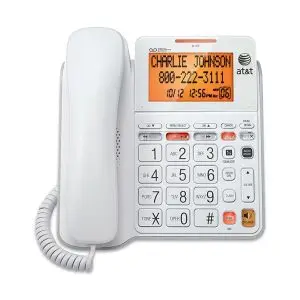 AT&T Big Button Phone with Tilt Display Large Print Caller ID and Answering System