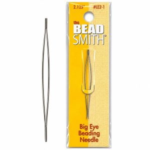 Big Eye Ultra-Thin Easy Threading Needle – 2¼ Inch | Low Vision Sewing & Beading