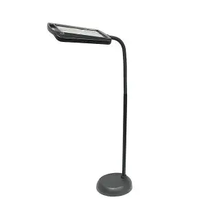 Lighted Full Page Magnifying Floor Lamp 8" x 10" LED Illuminated 3X Magnifier