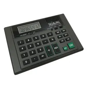 Talking Desk Top Calculator - English