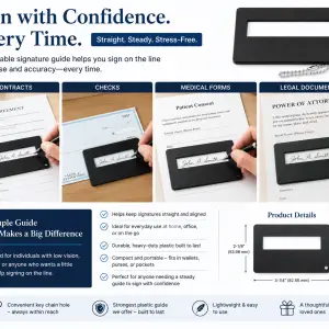signature guide on contracts showing where to sign and helping keep on the line for macular degeneration