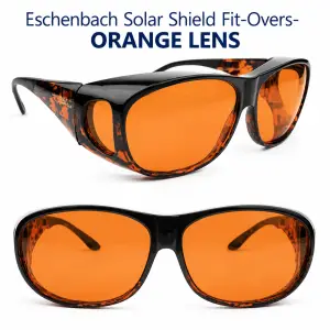 Eschenbach Solar Shield orange lens fit-over sunglasses