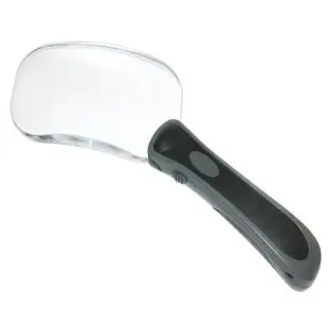 2X Carson RimFree LED Lighted Handheld Magnifier