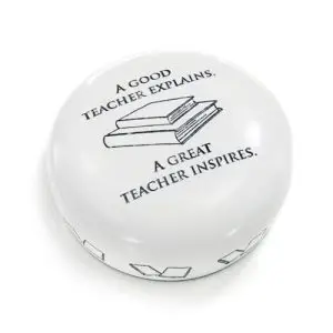 Concord Paperweight - A Good Teacher Inspires