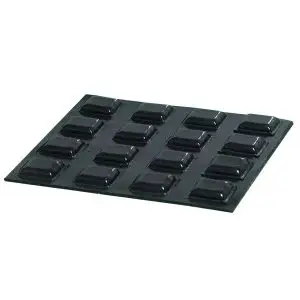 20 Large Black Square Locator Bumps