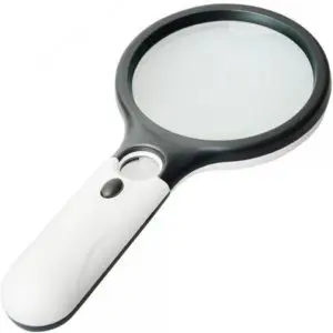 3X / 45X LED Lighted Handheld Magnifier