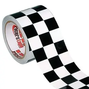 Low Vision Checkerboard Adhesive Tape – White & Black – 3 Inch Wide