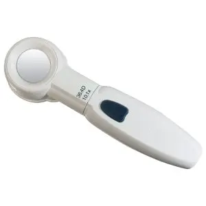 10.1X COIL Raylite Duo LED Hand Held, Stand Magnifier 1.4 Inch Lens