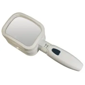 2.8X COIL Raylite Duo LED Hand Held, Stand Magnifier 4 x 3 Inch Lens
