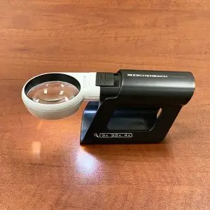 Eschenbach 4X Mobilux LED Lighted Pocket Magnifier and Mobase Stand