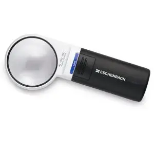 Eschenbach Mobilux 3X LED Lighted Magnifier – Handheld Magnifying Glass for Reading Menus, Labels, Prescriptions & Fine Print