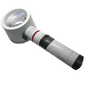 3X / 12D Eschenbach Incandescent Lighted Hand Held, Stand Magnifier - 3 Inch Lens