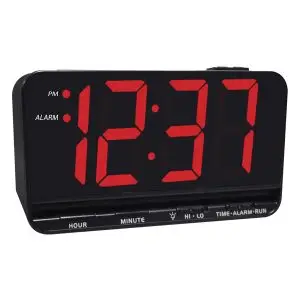 Extra Large 3" Display Electric LED Alarm Clock