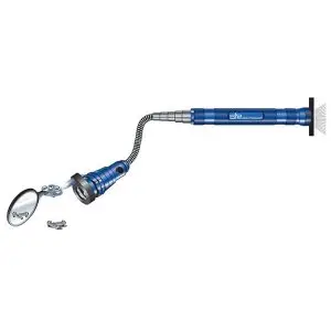 Telescopic LED Flashlight with Magnetic Flex Pick Up Tool