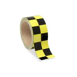 Low Vision Checkerboard Adhesive Tape – Yellow & Black – 2 Inch Wide