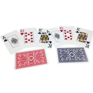 Royal Low Vision Playing Cards - Standard Size Poker Cards: Twins Pack
