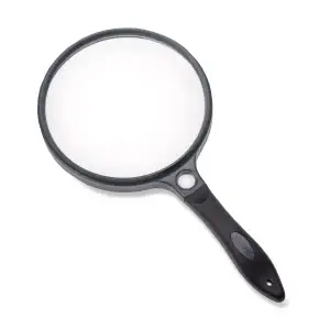 2X / 11.5X Carson 5 Inch Round Hand Magnifier