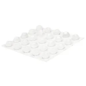 20 Small Transparent Rounded Top Round Locator Bumps