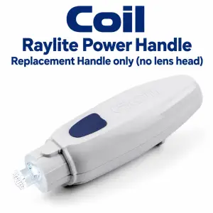 COIL Raylite Duo LED replacement power handle with blue switch and LED light diffuser, handle only without magnifier lens head