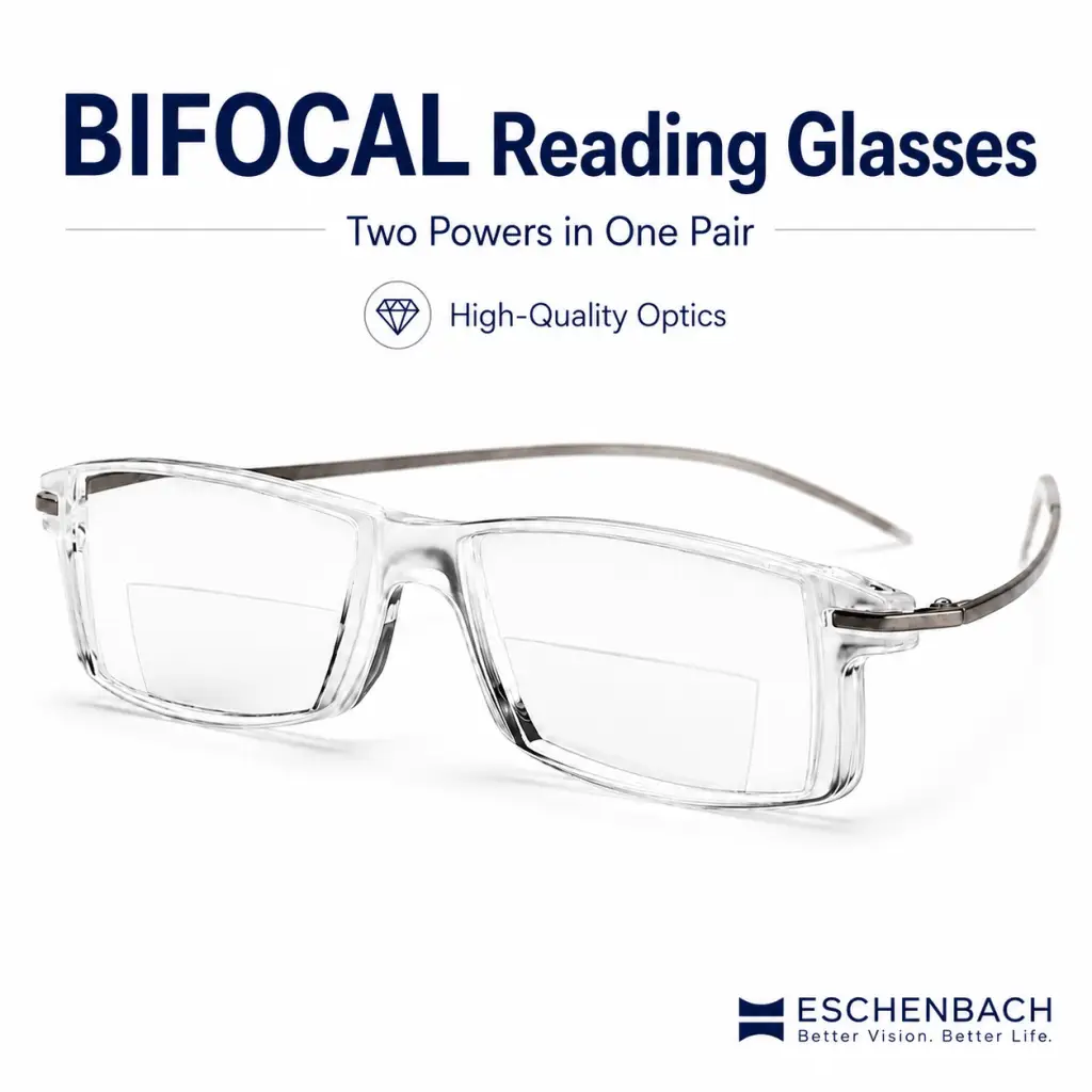 Eschenbach bifocal reading glasses with two lens powers