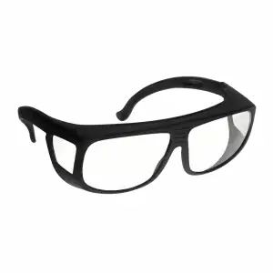 NoIR clear fit-over glasses with black frame