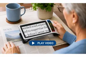 smart lux video magnifier for low vision