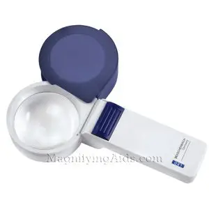 3X Eschenbach LED Hand Magnifier - 2.4 Inch Lens