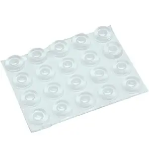 20 Large, Soft Transparent Round with Nipple Bumps