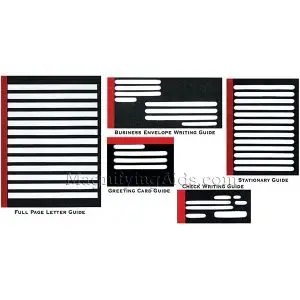 Red Hinged Writing Guide - Set of 5