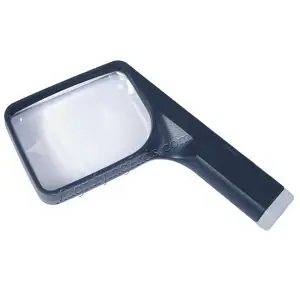 1.7X COIL Rectangular Magnifier - 4 Inch Lens