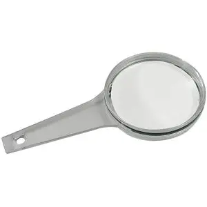 2.3X COIL Clear Lucite Magnifier - 3.9 Inch Lens