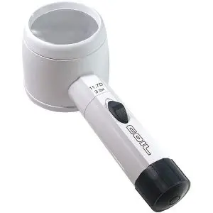 3.9X COIL LED Illuminated Hand-Held Stand Magnifier - 2.3 Inch Lens