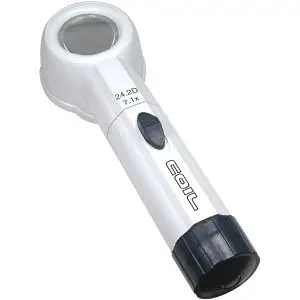 7.1X COIL LED Illuminated Hand-Held Stand Magnifier - 1.2 Inch Lens