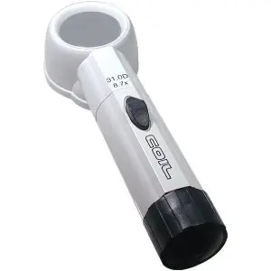 8.7X COIL LED Illuminated Hand-Held Stand Magnifier -  1.3 Inch Lens