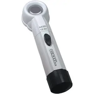 12X COIL LED Illuminated Hand-Held Stand Magnifier - 1.1 Inch Lens
