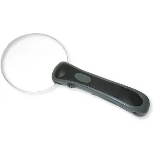 2X Carson Rimless LED Hand Magnifier