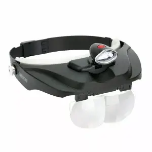 Carson MagnaVisor with LED Light and Four Lenses; 1.5X, 2X, 2.5X, 3X