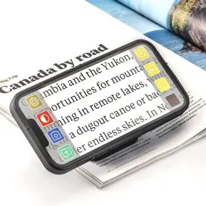 Eschenbach Optaro - Portable Video Magnifier for iPhone w/Universal Stand
