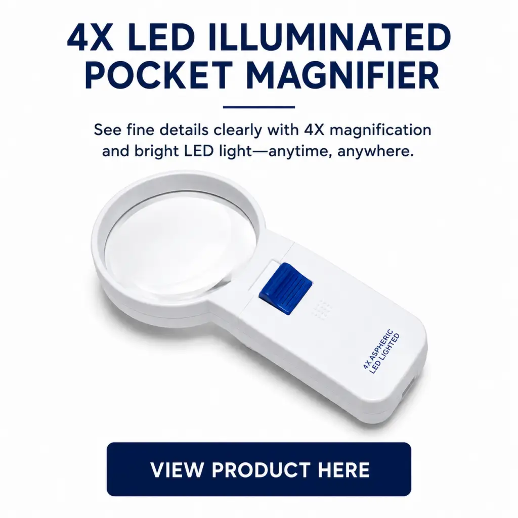 4x lighted magnifier