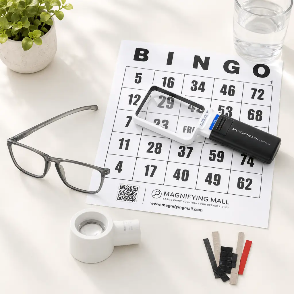magnifying glass, products for low vision