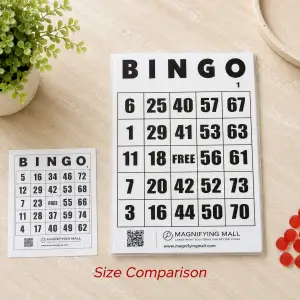 Extra Large Large Print Bingo Card- Low Vision & Senior Friendly