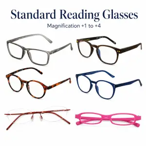 Standard Reading Glasses (+1 to +4)